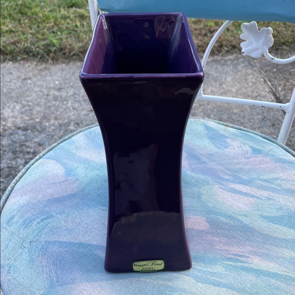 Elegant Purple Vase by Haeger Floral